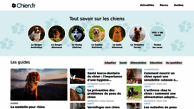 What Chien.fr website looks like in 2024 
