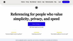 What Citationsy.com website looks like in 2024 