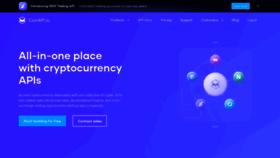 What Coinapi.io website looks like in 2024 