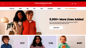What Childrensalonoutlet.com website looks like in 2024 