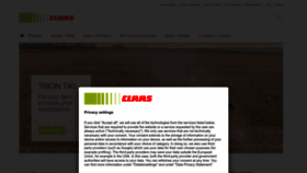 What Claas.com website looks like in 2024 