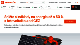 What Cez.cz website looks like in 2024 