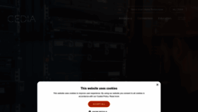 What Cedia.net website looks like in 2024 