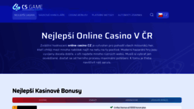 What Csgame.cz website looks like in 2024 