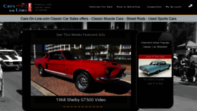 What Cars-on-line.com website looks like in 2024 