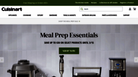 What Cuisinart.com website looks like in 2024 