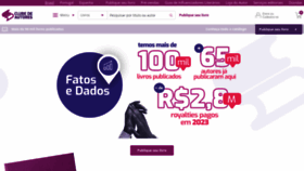 What Clubedeautores.com.br website looked like in 2024 (1 year ago)