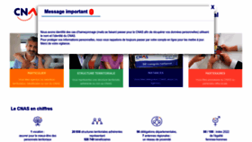 What Cnas.fr website looks like in 2024 