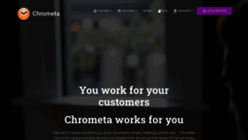 What Chrometa.com website looks like in 2024 