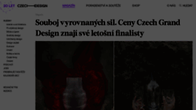 What Czechdesign.cz website looked like in 2024 (1 year ago)