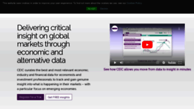 What Ceicdata.com website looks like in 2024 