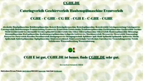 What Cghe.de website looked like in 2024 (2 years ago)