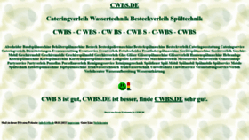 What Cwbs.de website looks like in 2024 