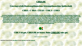 What Chks.de website looks like in 2024 