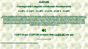What Clipy.de website looks like in 2024 