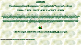 What Crsw.de website looks like in 2024 