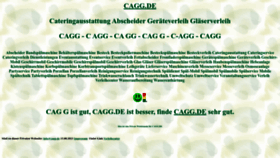 What Cagg.de website looks like in 2024 