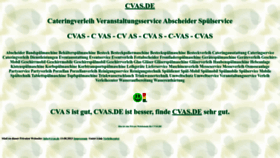 What Cvas.de website looks like in 2024 