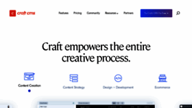 What Craftcms.com website looks like in 2024 