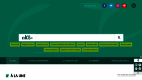 What Cd08.fr website looks like in 2024 