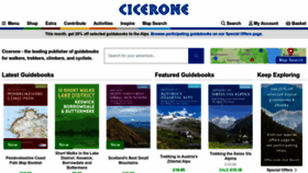 What Cicerone.co.uk website looks like in 2024 