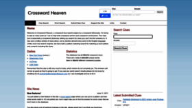 What Crosswordheaven.com website looks like in 2024 