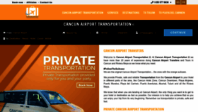 What Cancunairporttransportations.com website looks like in 2024 
