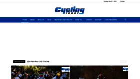 What Cycling.today website looks like in 2024 