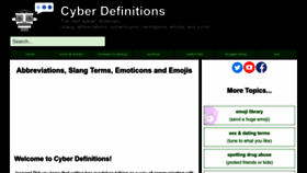 What Cyberdefinitions.com website looks like in 2024 