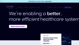 What Changehealthcare.com website looks like in 2024 