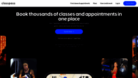 What Classpass.com website looks like in 2024 
