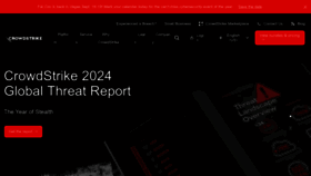 What Crowdstrike.com website looks like in 2024 