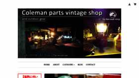 What Colemanparts-vintage.com website looks like in 2024 