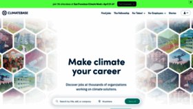 What Climatebase.org website looks like in 2024 