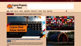 What Cyprus-property-buyers.com website looks like in 2024 