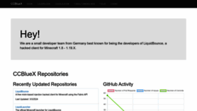What Ccbluex.net website looked like in 2024 (2 years ago)