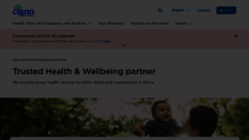 What Cignahealthbenefits.com website looks like in 2024 