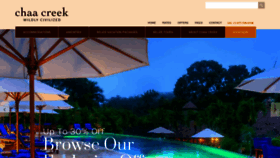 What Chaacreek.com website looks like in 2024 
