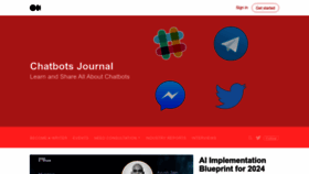 What Chatbotsjournal.com website looks like in 2024 