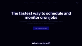 What Cronhub.io website looks like in 2024 