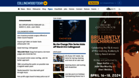 What Collingwoodtoday.ca website looks like in 2024 