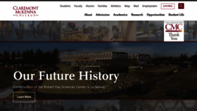 What Claremontmckenna.edu website looks like in 2024 