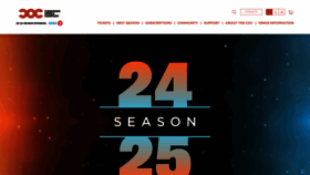 What Coc.ca website looked like in 2024 (1 year ago)