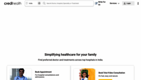What Credihealth.com website looks like in 2024 