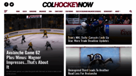 What Coloradohockeynow.com website looks like in 2024 