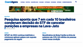 What Cearaagora.com.br website looks like in 2024 