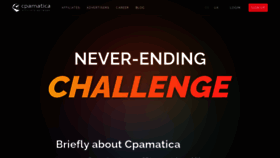 What Cpamatica.io website looked like in 2024 (1 year ago)