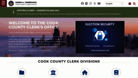 What Cookcountyclerkil.gov website looks like in 2024 