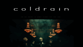 What Coldrain.jp website looks like in 2024 