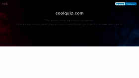 What Coolquiz.com website looks like in 2024 